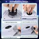 Starlink Mini Mobility Mount, Aluminum Starlink Mini Mobile Mount, Detachable, Easy to Assemble, RV Trailer or Yacht