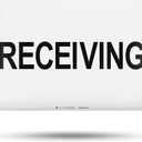 TRADESAFE Receiving Sign - Business Sign, Office Sign, Quick Install Aluminum Safety Sign, Light Reflective, UV-Resistant, Waterproof, 14 X 10 Signs for Business