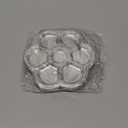 AmazingSpark 50 Pcs Paint Tray Palettes 5.5 in Clear Disposable Flower Petal Plastic Paint Palette Bulk Watercolor Craft Supplies for Art Class, DIY Craft, Painting Party, Birthday Party