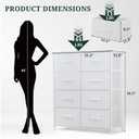 5-Drawer Dresser for Bedroom, Anti-Tip Wide Storage Organizer Fabric