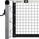 Dominator In Ground Pickleball System - Includes Two Heavy Duty Pickleball Posts with Net and Sleeves - Aluminum, Rust Free, and Follows USAPA Standards (Silver)