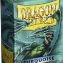 Dragon Shield Standard Size Card Sleeves  Classic Turquoise 100 CT - MTG Card Sleeves are Smooth & Tough - Compatible with Pokemon, Yugioh, & Magic The Gathering Card Sleeves, (ART10015)