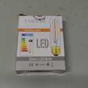 T10 Led Bulb, Dimmable 6W Led Tubular Bulbs, Soft White 3000K, 60 Watt Incandescent Bulb Equivalent, 3000K Soft White, Clear Glass, E26 Base Lamp Bulb, for Cabinet Display Cabinet etc,3 Pack.