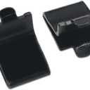 Adjustable Steel Pilaster Shelf Clip Support, Shelving Bracket Clips for Metal and Wood Shelves (14, Black)