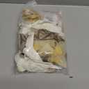 White and Gold Birthday Decorations for Women Girls, Gold White Sand Confetti Metallic Printed Balloon Butterfly Sticker Fringe Curtain Happy Birthday Banner Heart Garland Paper Pompom Party Supplies