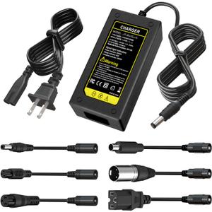 Universal 7-in-1 Replacement Charger for Razor/Jetson/Voyage, Gotrax & Ninebot - 42V 2A Fast Charger for 36V 10S Lithium Battery