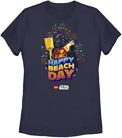 LEGO Star Wars Happy Beach Day Women's Traditional Short Sleeve Tee Shirt, XL