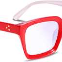 FEISEDY Retro Square Blue Light Blocking Reading Glasses Anti Glare Digital Eyestrain Reader B2479