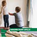 EZ Drop Painter's Large Canvas Fabric Drop Cloth for Painting (5 ft. x 20 ft.)