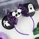 Ghost Ears, Mouse Ears Headband for Women Girls Adults, Halloween Accessories for Party Trip Parks Cosplay Decorations