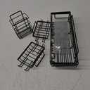 5 Pack Shower Caddy Organizer Rack Shelf for Inside Shower, Adhesive Bathroom Wall Storage Basket Rustproof Stainless Steel Shampoo Holder, Bathroom Accessory Decor Set, Black