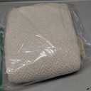 DII Diamond Throw Collection Cotton Woven, 50x60, White