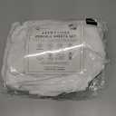 NICETOWN White Sheer Linen Curtains for Living Room 84 inch Length 2 Panels Set, Grommet Semi Sheer Privacy with Light Filtering Flax Window Treatments for Bedroom, W52 x L84