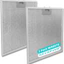 2 Pack WA0575 Range Hood Filters 13.5"x14.4"x0.35", 5-Layer Aluminum Mesh Grease Filter Replacement for Vissani 30" Pyramid/Wall Mount, Whirlpool, Zline, Ciarra & More