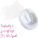 Cowgirl Hats Party Pack | Bride White Cowboy Hat and Black Cowgirl Hats | 7 Pack for Women's Bachelorette Party
