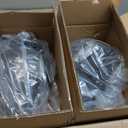 Led Fog Light Compatible with Freightliner Cascadia 2018-2024 Pair Set Fog Lamp DOT and SAE Approved (Black)