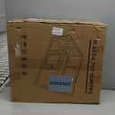 Clear Acrylic Dog Playpen Indoor, Puppy Cat Small Pet Play Pen, Pet Cat Playpen for Rabbits, Dog Fence Crate Kennel Whelping Cage (24", White, 10 Panels)