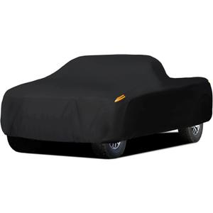 MORNYRAY Waterproof Car Cover All Weather Snow proof UV Protection Windproof Outdoor Full Truck Cover, Universal Fit for (All Black, Fit Truck Length 210-230 inch) MORNYRAY Waterproof Car Cover All Weather Snow proof UV Protection Windproof Outdoor Full Truck Cover, Universal Fit for (All Black, Fit Truck Length 210-230 inch)