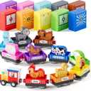 QODOFLR Wooden Animal Toy Train Set,Toddlers Toys for 1-3,Montessori Toys for ToddlersMagnetic Train Toys,Preschool Educational Learning Toy,Sensory Toys for Kids,Ideal Gifts Boys, Girls