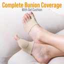 7 x 5 STARS UNITED Bunion Relief Sleeve with Anti-Slip - Gel Cushion  2-Pack Hallux Valgus Cover for Men and Women - Toe Spacer Socks with Pads for Comfort and Protection