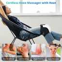 Medcursor Knee Massager, Cordless Heated Knee Massager with 3 Heating Levels, 3 Vibration Modes, LED Screen & Adjustable Straps, Massage with Heat for Relief