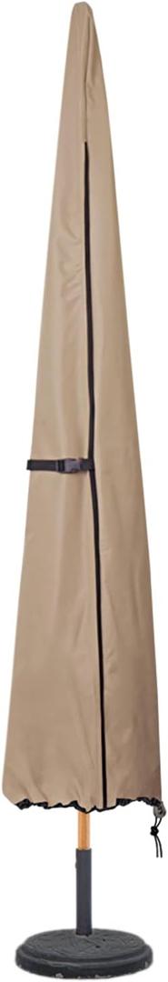 ULTCOVER Patio Parasol 600D Waterproof Outdoor Market Umbrella Cover - Fits Market Umbrella 7-10 Feet