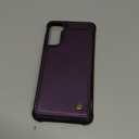 Vinich for Samsung Galaxy S21 FE Wallet Case with Card Holder, RFID Blocking Credit Slots Kickstand Shockproof Phone Cover for Women Men, Purple