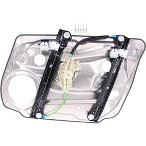 NewYall Front Left Window Glass Regulator with Panel for Mercedes C230 08-09, C250 10-14, C300/C350/C63 AMG 08-14, E250 14-16, E300 12-16, E350/E550/E63 AMG 10-16, E400 13-16