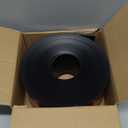 Vinyl Baseboard Molding Trim 4 Inch x 40 Feet Peel and Stick Baseboard Trim Flexible PVC Cove Base Moulding Self-Adhesive Trim for Garage Bathroom Cabinet Floor Walls, Black