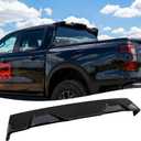 STSEV01 Rear Spoiler Cab Roof Wing Fit for Ford Ranger 2024 2025 2026 All Beds and Cabs XL/XLT/Raptor/Lariat, Gloss Black Top Wing Lip Exterior Accessories