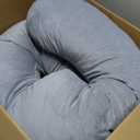 Momcozy Pregnancy Pillows for Sleeping, U Shaped Full Body Maternity Pillow with Removable Cover - Support for Back, Legs, Belly, HIPS for Pregnant Women, 57 Inch Pregnancy Pillow for Women, Grey