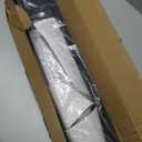 Black Adjustable Fireplace Hood for 28 to 48" Fireplace Hood Heat Shield Equipped with Insulation Cotto