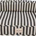 Harry Barker Striped Pillow and Lounger Dog BEDS, Striped Lounger Bed - Medium