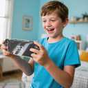 FIWWAT Switch Case for Nintendo Switch 2, Slim Protective shell with Comfortable Grip Design, Soft TPU Shock-Absorption and Anti-Scratch Cover for Switch 2, Cute Sparkle Shining Skin - Clear