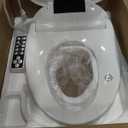 Bidet Toilet Seat Elongated, Unlimited Warm Water, Heated Toilet Seat, Warm Air Dryer, Rear and Feminine Washing, Soft Closed Toilet Lid, Night Light, Smart Toilet Seat with Bidet Requires Outlet