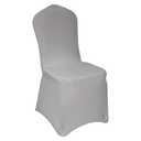 WELMATCH Silver Spandex Chair Covers - 50 PCS Wedding Banquet Events Party Universal Dining Decoration Stretch Elastic Chair Covers Good (Silver, 50)