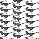 Kanayu 24 Pairs Retro Cat Eye Sunglasses for Women bulk Vintage Trendy Goggles Party Plastic Frame Sunglasses for men (Black)