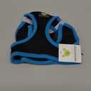 EcoBark Step in Dog Harness Reflective Soft Ultra Padded Mesh Dog Harnesses forMedium Dogs Eco-Friendly Comfort Secure Halter No Pull Adjustable Pet Vest (Medium-11 to 17 Lbs-Chest Up to 16 In (Pack of 1), Black and Teal Trim)