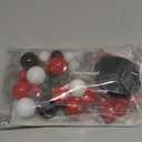 20Pcs Mouse Birthday Cake Topper with Bows and Ears Happy Birthday Party Baby Shower Decorations Supplies (Red)