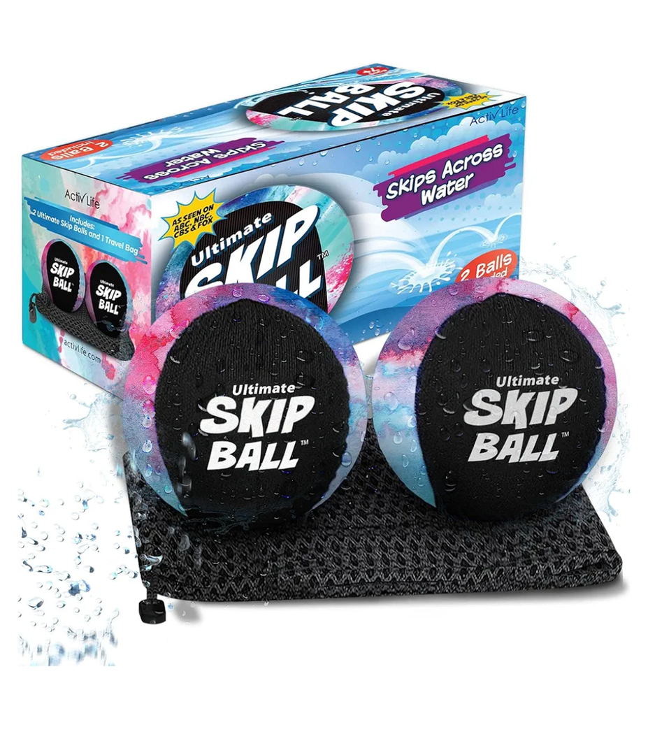 Activ Life The Ultimate Skip Ball – Water Bouncing Ball (2 Pack) Create Lasting Memories with Your Friends & Family at The Beach, Lake or Pool