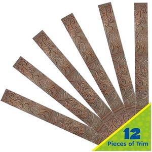 Eureka 845695 Wild Wild Classroom Leather Decorative Classroom and Bulletin Board Trim for Teachers, 2.25" Wide with 37 Feet Total, 12 Strips