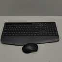 Wireless Keyboard and Mouse Combo - Full-Sized Ergonomic Keyboard with Wrist Rest, Phone Holder, Sleep Mode, Silent 2.4GHz Cordless Keyboard Mouse Combo for Computer, Laptop, PC, Mac, Windows -Trueque (1 PACK, Black)