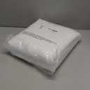 Chyhomenyc White Curtains 90 Inch Length 2 Panels Set, Faux Linen Textured Semi Light Filtering Soft Airy Farmhouse Window Curtain Drapes for Living Room Bedroom, 50Wx90L