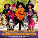 4 Pcs Halloween Trick or Treat Bags Felt Gnome Goodie Candy Buckets Mini Reusable Halloween Gifts Bags Bulk for Trick or Treating Party Favor Supplies