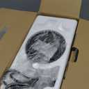 Keebar Gooseneck Electric Kettle - Stainless Steel Pour Over with Auto Shut Off, 0.8L Capacity, 1000W Quick Heating, Design with Elegant Handle, Matte Black with Walnut, Manual, (XH-W081-BW)