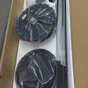 65 Inch Ceiling Fan No Light with Remote, Black Large Ceiling Fan Without Light with Quiet Reversible DC Motor, 6-Speeds, 8 Blades, Indoor/Outdoor Modern Ceiling Fans for Patios, Living Room, Garage