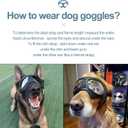 NVTED Dog Goggles Big Area Dog Sunglasses, Large Breed Windproof Snowproof Eye Protection Pet Glasses for Outdoor Driving Cycling (Large)