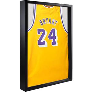 Shadow Box 20x30 Large Jersey Frame Display Case, Shadowbox Frames with Grade A Natural Pine Wood Acrylic for Football Baseball Basketball Hockey T-Shirt, Classic Black
