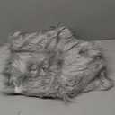 iMucci 24inch Christmas Tree Skirt Wool Fur Grey Tree Skirt Small Tree Skirts Grey Trees Skirt Holiday Party Decoration