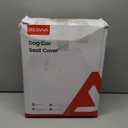 REEVAA Dog Car Seat Cover for Back Seat, Hard Bottom Dog Hammock, Pet Bed Extender for 2-4 Large/Medium Dogs, Ruff Waterproof Seat Protector, Rover Universal L Size for SUV Medium Truck, Black+Orange